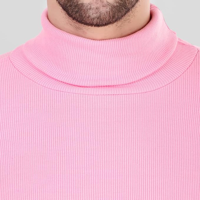 Pink High Neck For Mens